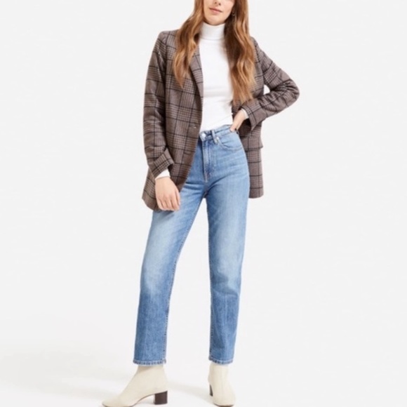 Everlane Denim - Everlane The High Rise Straight Jean